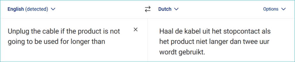technische teksten vertalen met AI voorbeeld afbeelding in de blog
